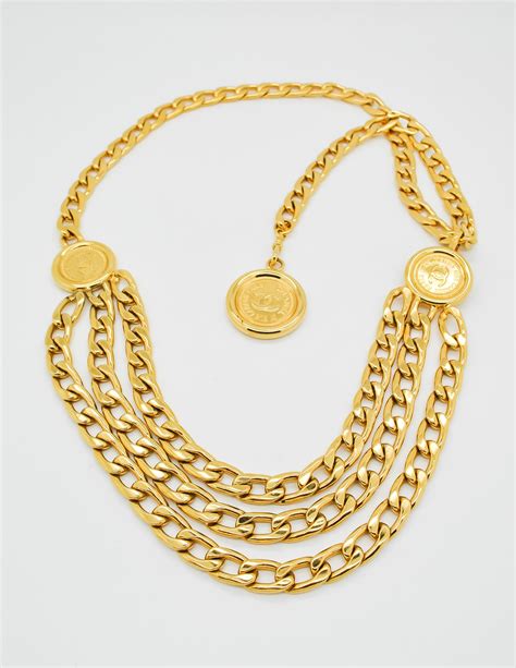 chanel three chain belt|chanel chain belt vintage.